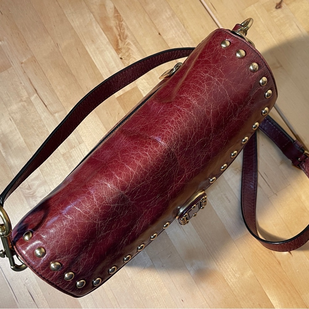 The Marc Jacobs Red Leather Studded Envelope Crossbody Bag - Picture 9 of 15